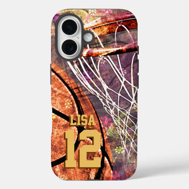 Coques Case-Mate iPhone basket-ball féminin violet (Verso)