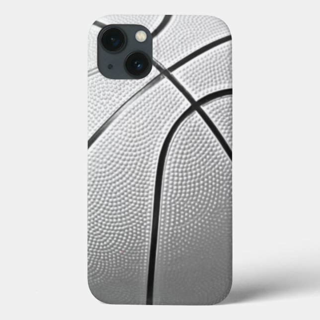 Coques Case-Mate iPhone Basket-ball noir et blanc (Verso)