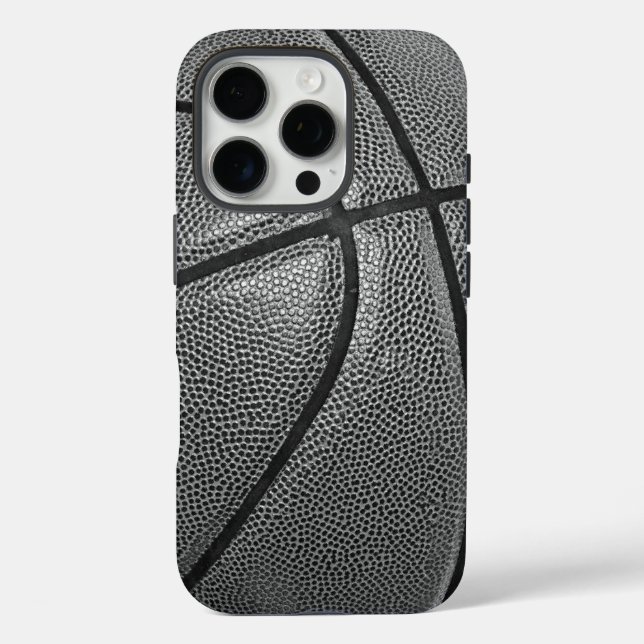 Coques Case-Mate iPhone Basket-ball noir et blanc (Verso)