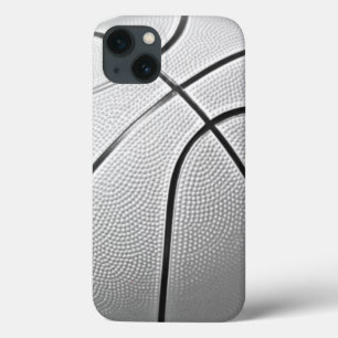 Etui iPhone 13 Basket-ball noir et blanc