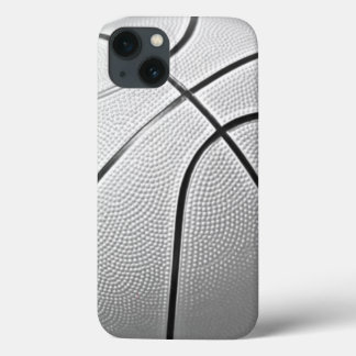 Etui iPhone 13 Basket-ball noir et blanc