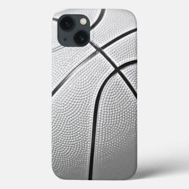 Coques Case-Mate iPhone Basket-ball noir et blanc (Verso)