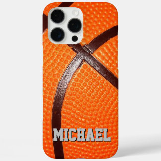 Coque iPhone 16 Pro Max Basket-ball Remplacer par votre nom Texte