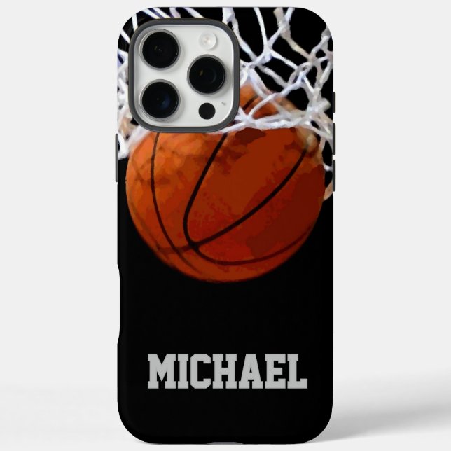 Coques Case-Mate iPhone Basket-ball Votre nom (Verso)