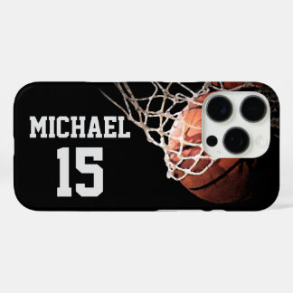 Coque iPhone 16 Pro Basket-ball Votre nom