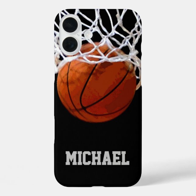 Coques Case-Mate iPhone Basket-ball Votre nom (Verso)