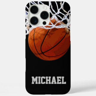 Coque iPhone 16 Pro Max Basket-ball Votre nom