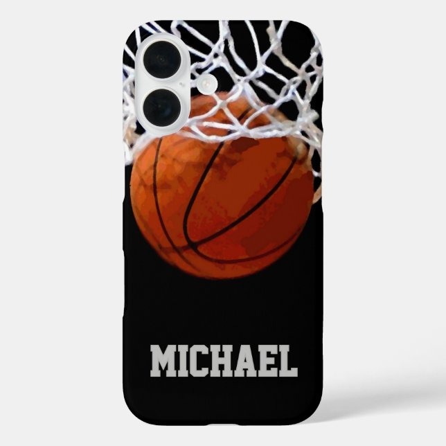 Coques Case-Mate iPhone Basket-ball Votre nom (Verso)