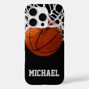 Coque iPhone 16 Pro Basket-ball Votre nom