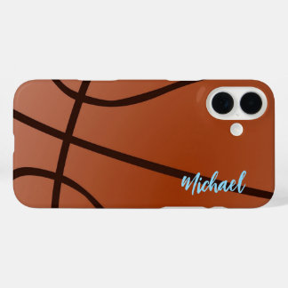 Coque Pour iPhone 16 Plus Basket-ball Votre nom Informations personnelles