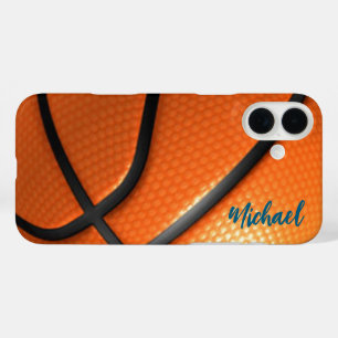 Coque Pour iPhone 16 Plus Basket-ball Votre nom Informations personnelles