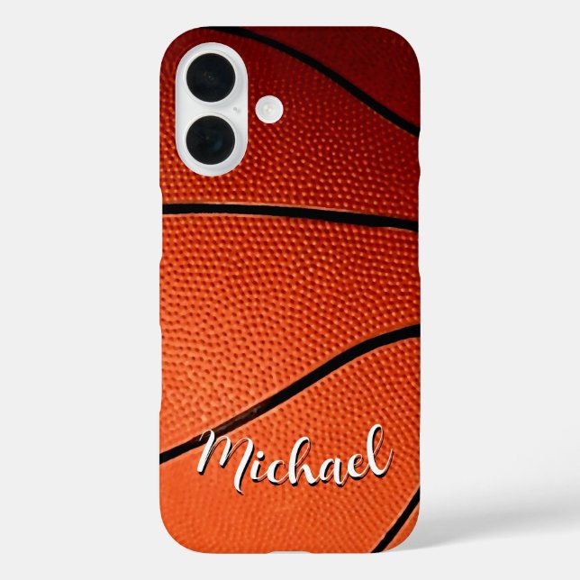 Coques Case-Mate iPhone Basket-ball Votre nom Personnalisé (Verso)