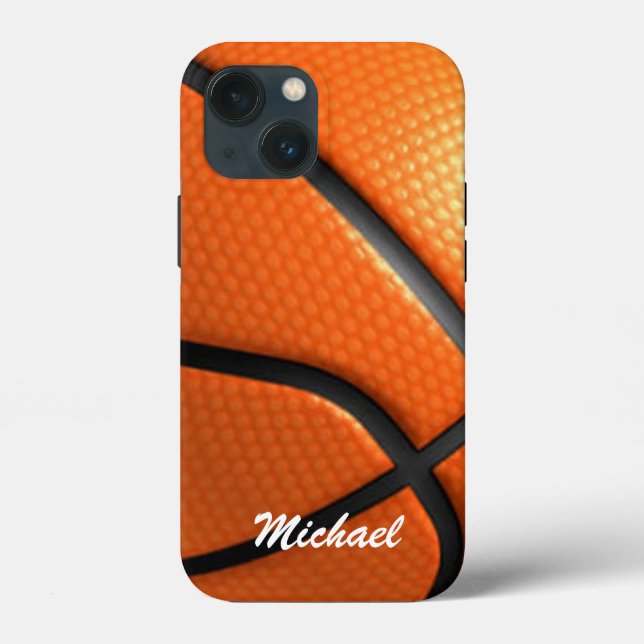 Coques Case-Mate iPhone Basketball Artwork Votre nom (Verso)