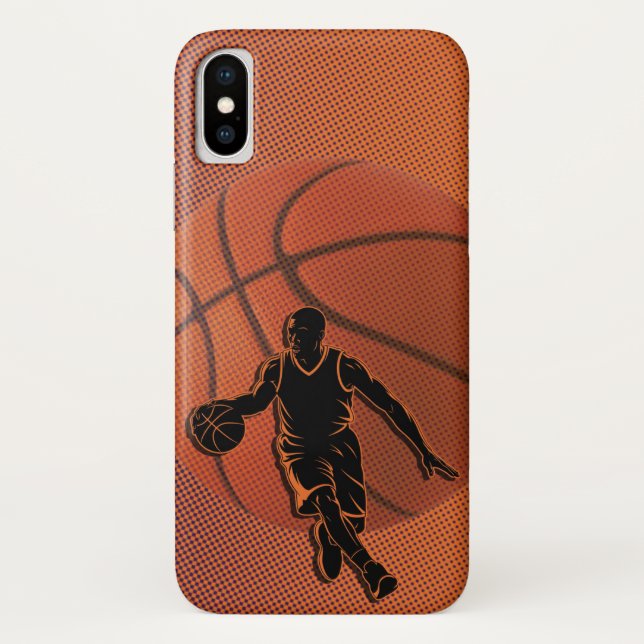 Coques Case-Mate iPhone  Basketball Player Dribble Silhouette Sports (Dos)
