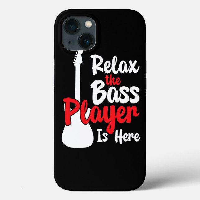 Coques Case-Mate iPhone Bass Player Is Here Chaîne de guitare électrique (Verso)