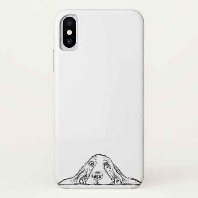 Coques Case-Mate iPhone basset blanc (Dos)