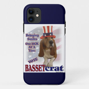 Coque iPhone 11 Basset Hound Humour politique