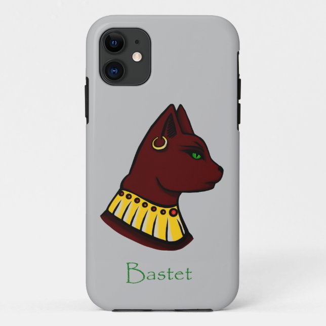 Coques Case-Mate iPhone Bastet - Déesse égyptienne des chats (Dos)