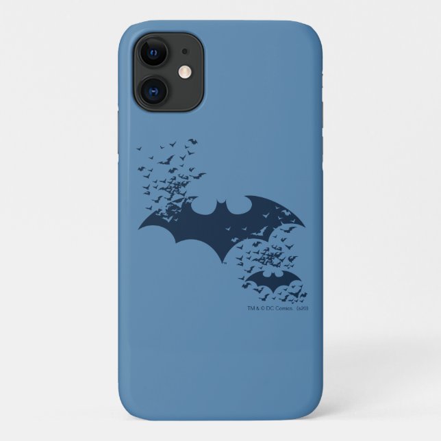 Coques Case-Mate iPhone Bat Logo Bursting Into Bats (Dos)