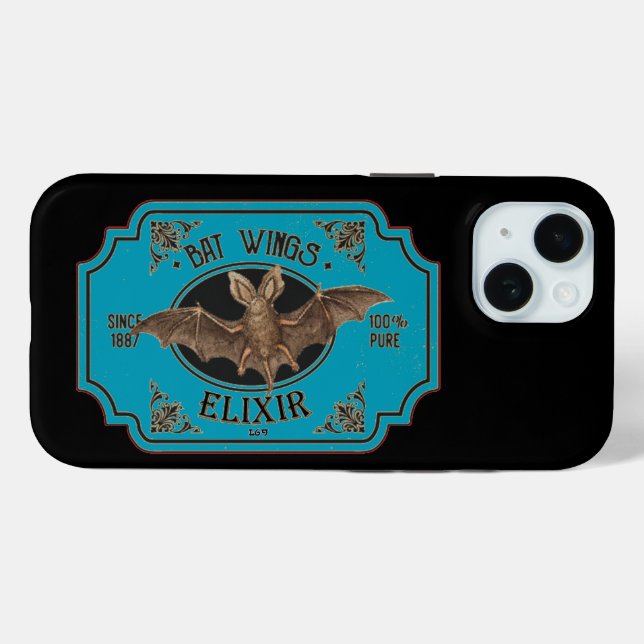 Coques Case-Mate iPhone BAT WINGS ELIXIR drôle halloween (Verso (horizontal))