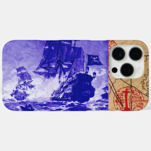 COQUE iPhone 16 PRO MAX BATAILLE DE BATEAU PIRATE / CARTES DE TRÉSOR PIRAT