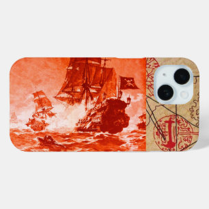 COQUE Case-Mate iPhone BATAILLE DE BATEAU PIRATE / CARTES DE TRÉSOR PIRAT
