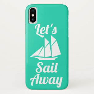 Coque Case-Mate Pour iPhone Bateau à voile blanc Silhouette