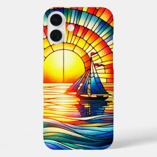 Coque Pour iPhone 16 Plus Bateau à voile en verre