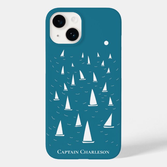 Coques Case-Mate iPhone Bateau à voile personnalisé nautique (Verso)
