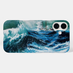 Coques iPhone 16 Plus Bateau dans la mer dans la tempête