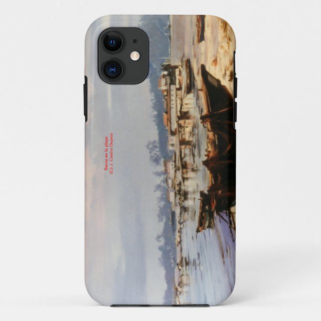 Coques Case-Mate iPhone Bateau dans la plage/Boat on the beach (Dos)