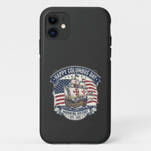 Case-Mate iPhone Case Bateau de Caravelle Rétro Joyeux Columbus Day et D