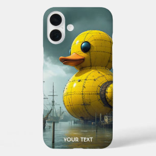 Coque Pour iPhone 16 Plus Bateau de guerre Imaginaire Cute Duck