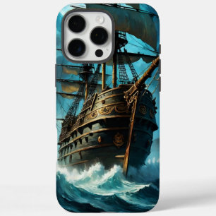 Coque iPhone 16 Pro Max Bateau de pirate de lune