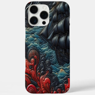 Coque iPhone 16 Pro Max Bateau dynamique dans les vagues torrentielles
