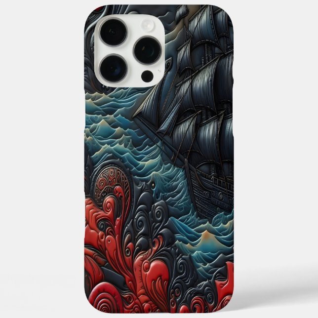 Coques Case-Mate iPhone Bateau dynamique dans les vagues torrentielles (Verso)
