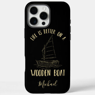 Coque iPhone 16 Pro Max Bateau moderne nautique personnalisé