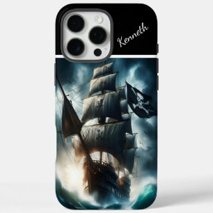 Coque iPhone 16 Pro Max Bateau Pirate Bravant La Tempête