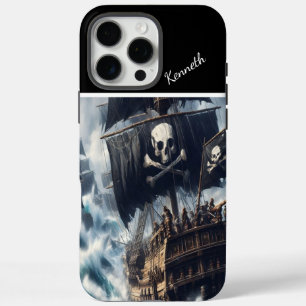 Coque iPhone 16 Pro Max Bateau Pirate Bravant La Tempête