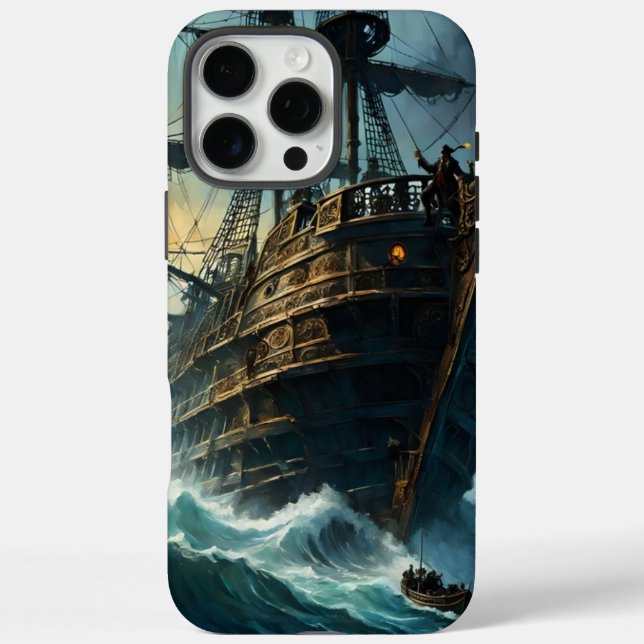 Coques Case-Mate iPhone Bateau pirate dans la crête du Galleon (Verso)