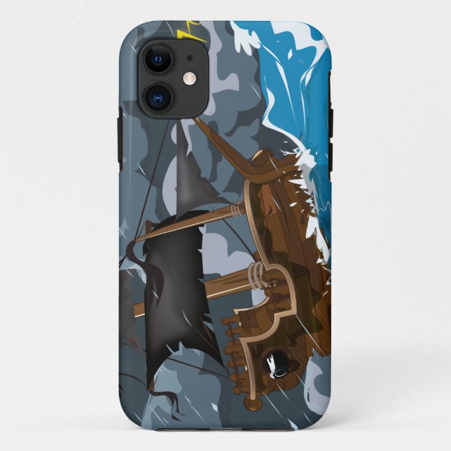 Coques Case-Mate iPhone Bateau pirate dans la tempête (Dos)