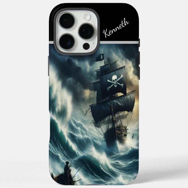 Coques Case-Mate iPhone Bateau Pirate Dans Une Tempête (Verso)