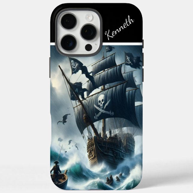 Coques Case-Mate iPhone Bateau Pirate Dans Une Tempête (Verso)