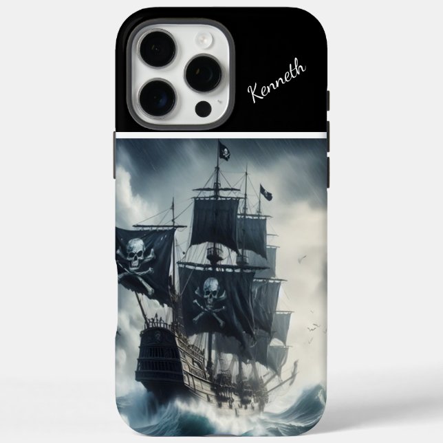 Coques Case-Mate iPhone Bateau pirate en mer tempérée (Verso)