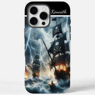 Coque iPhone 16 Pro Max Bateau Pirate En Tempête
