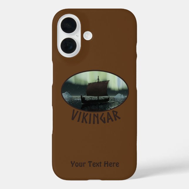 Coques Case-Mate iPhone Bateau Viking Sous Lumière Du Nord (Verso)