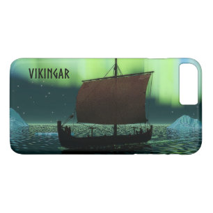 Coque iPhone 7 Plus Bateau Viking Sous Lumière Du Nord