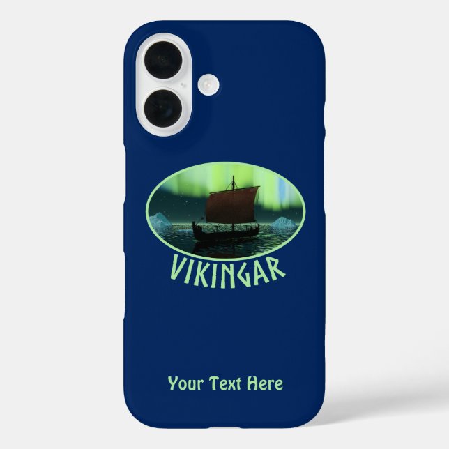 Coques Case-Mate iPhone Bateau Viking Sous Lumière Du Nord (Verso)