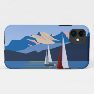 Case-Mate iPhone Case Bateaux À Voiles Et Montagne photo