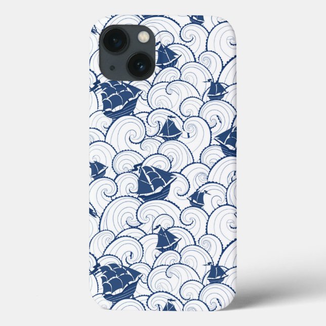 Coques Case-Mate iPhone Bateaux À Voiles Sur Le Motif De Mer (Verso)